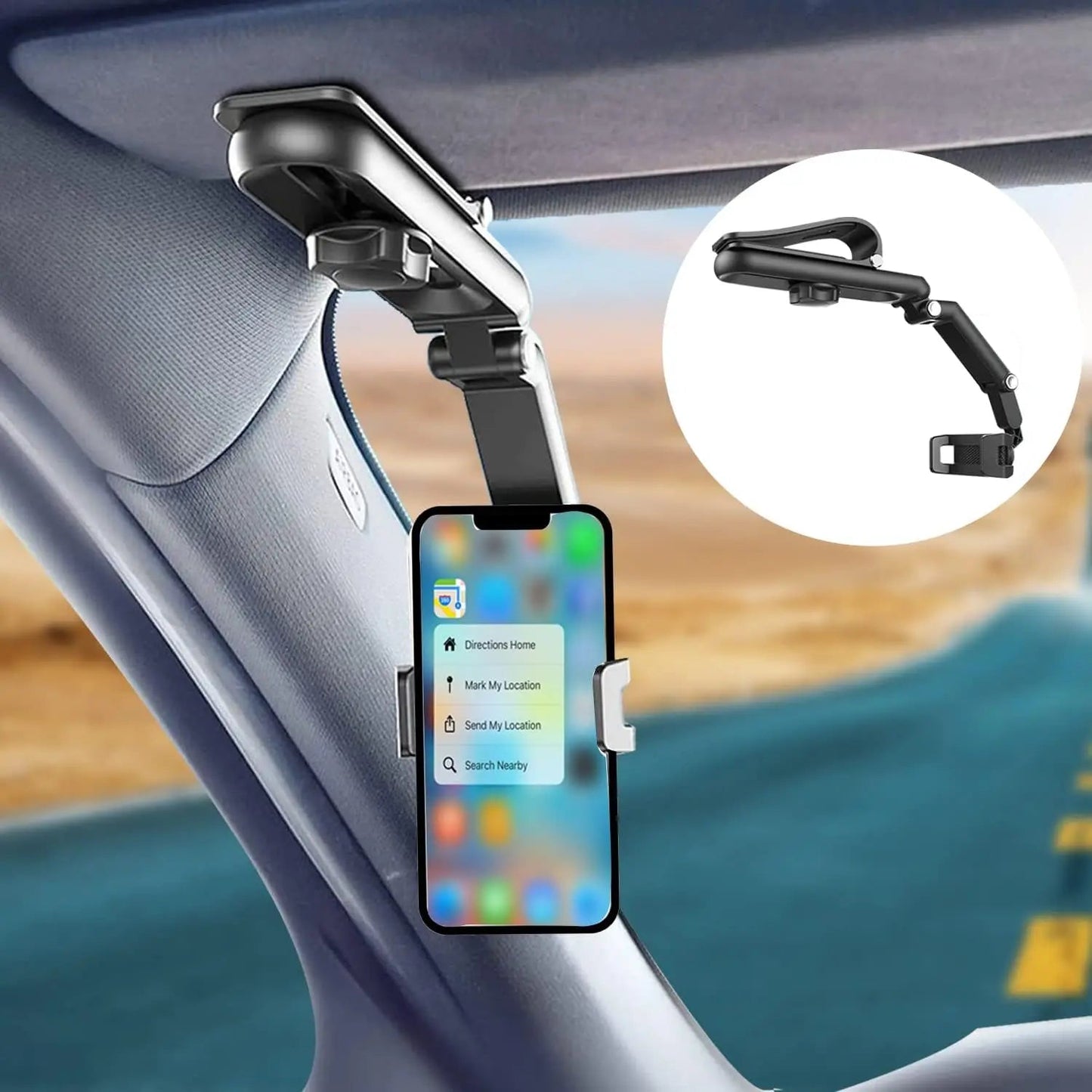 Car Sun Visor Phone Holder - NexoraFx