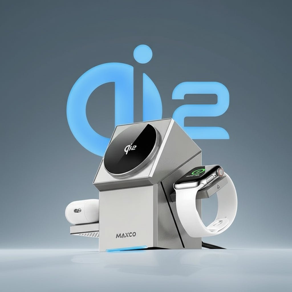 Qi2 3 - in - 1 Wireless Charger - Auto - Rotating Magic Cube Dock - NexoraFx